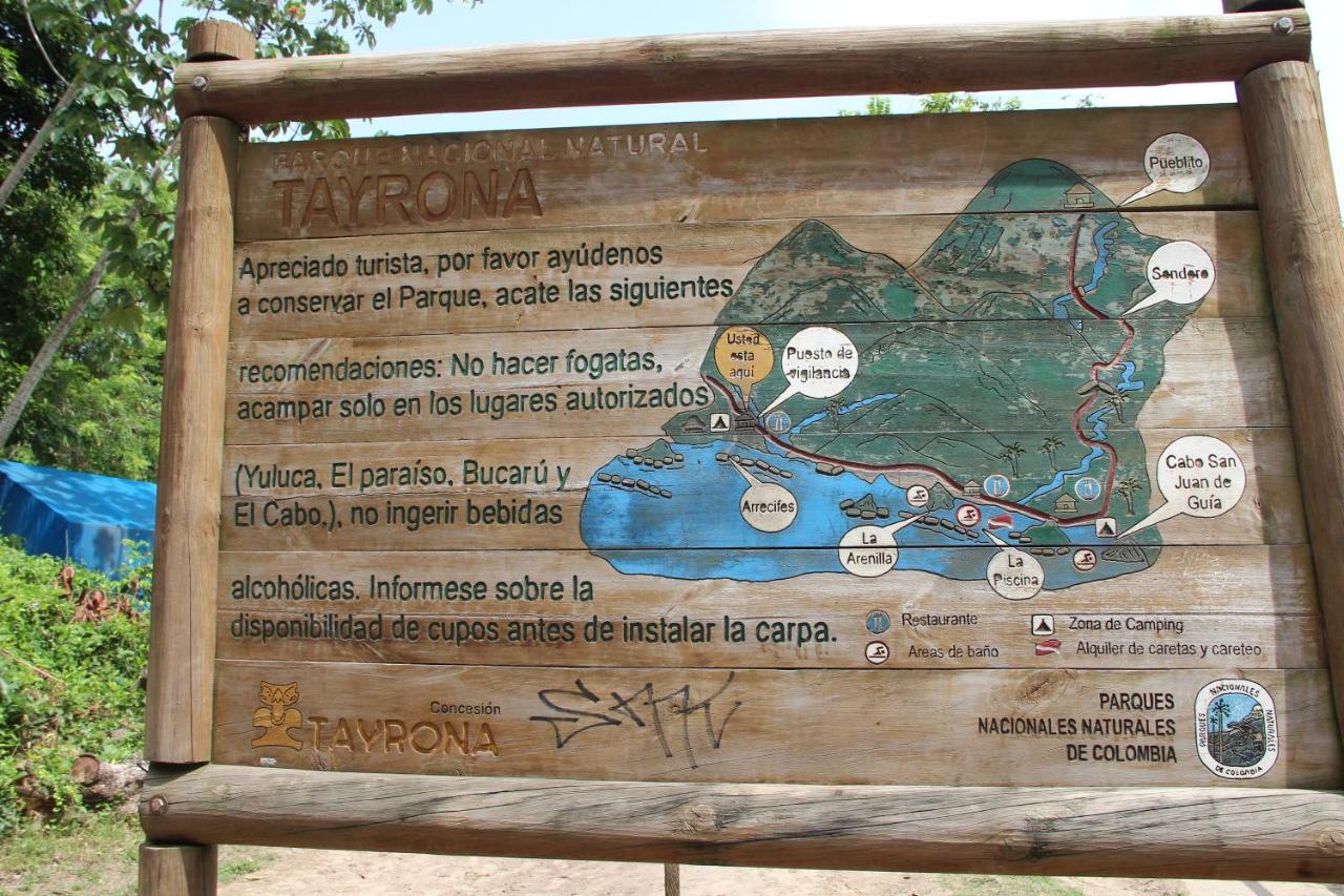 Hotel Jasayma Dentro Del Parque Tayrona El Zaino Exterior foto